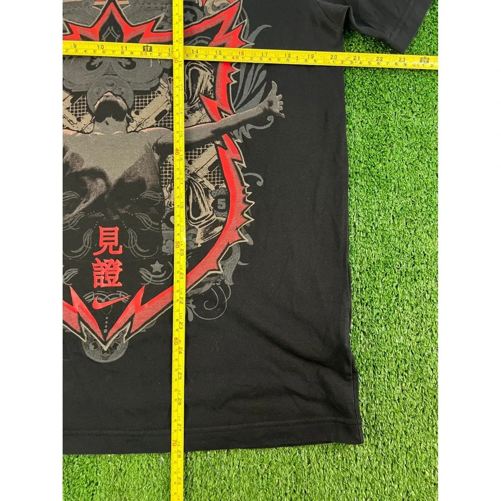 Nike LeBron James Witness Graphic T-Shirt Mens Medium Black Red 406108-010